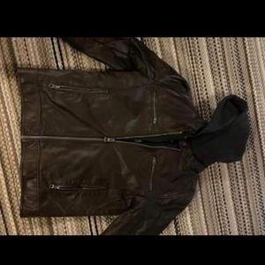 Men's medium leather jacket